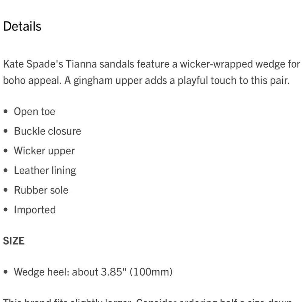 🎉HP🎉 ♠️Kate spade “Tianna” Wicker Sandal. Ladies 8.5 - Picture 5 of 15